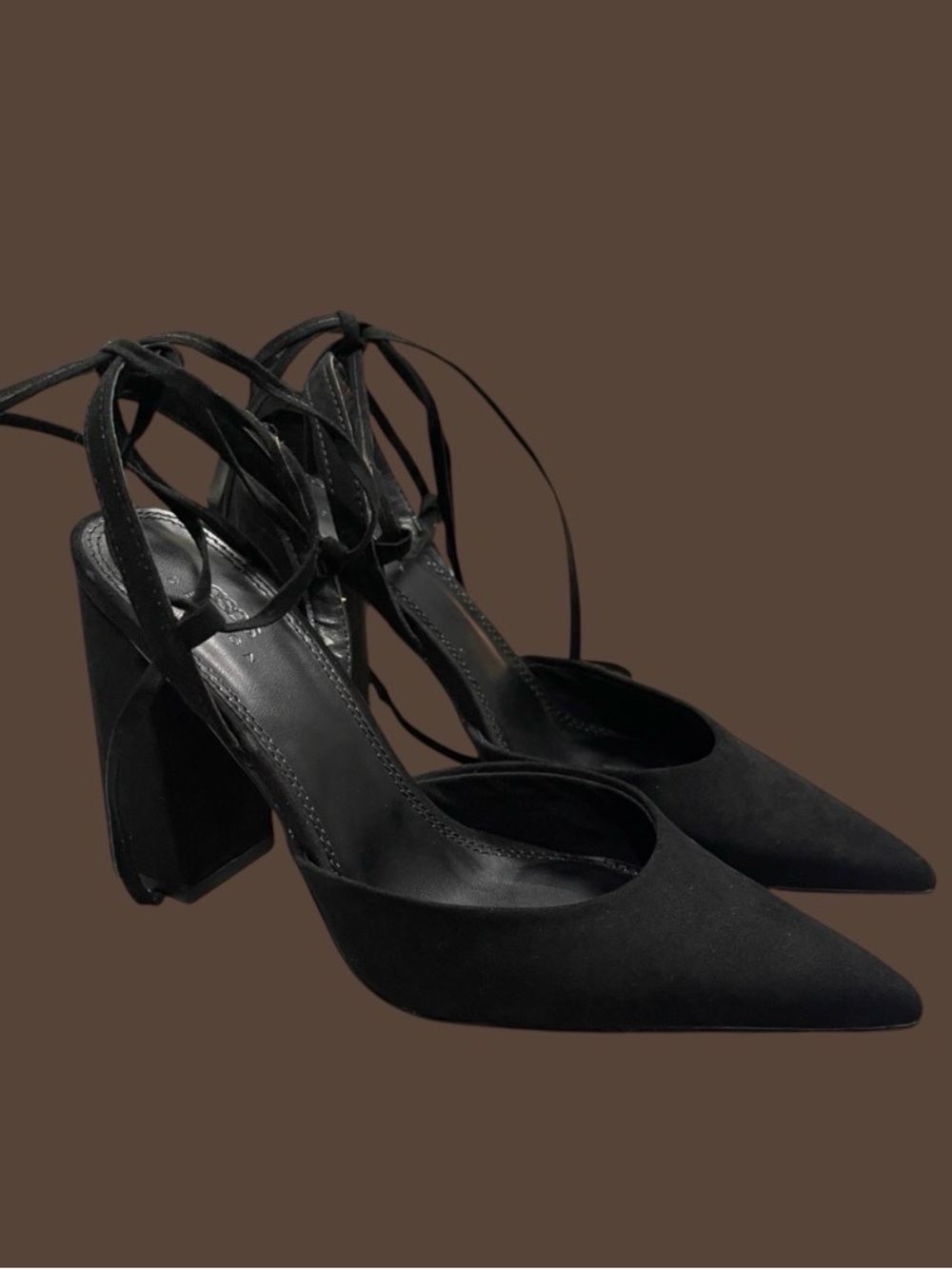 Asos Women's Black Strappy Heels
